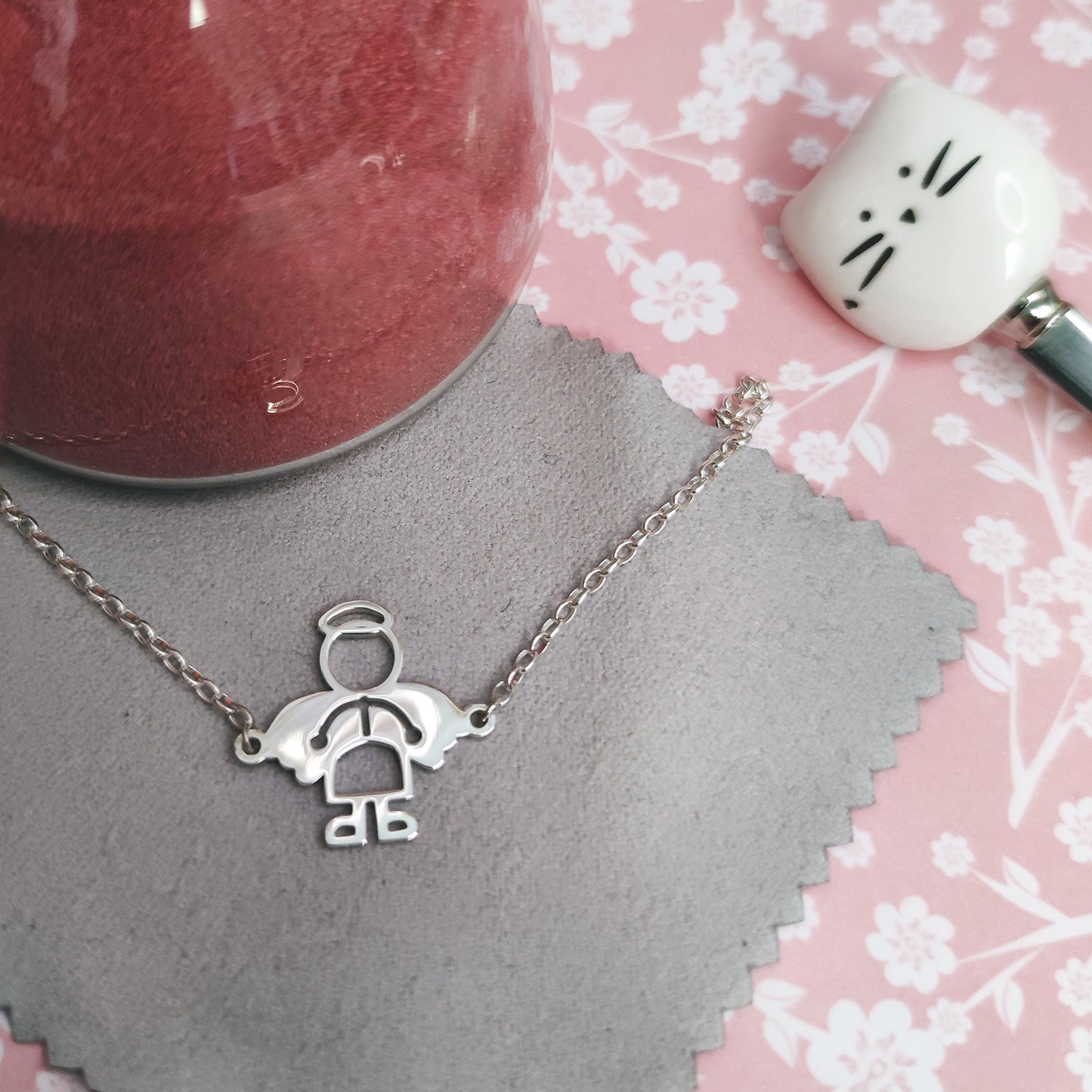 Silver bracelet with custom design