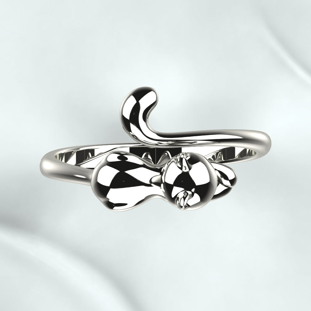 Anillo de plata - Gatinha