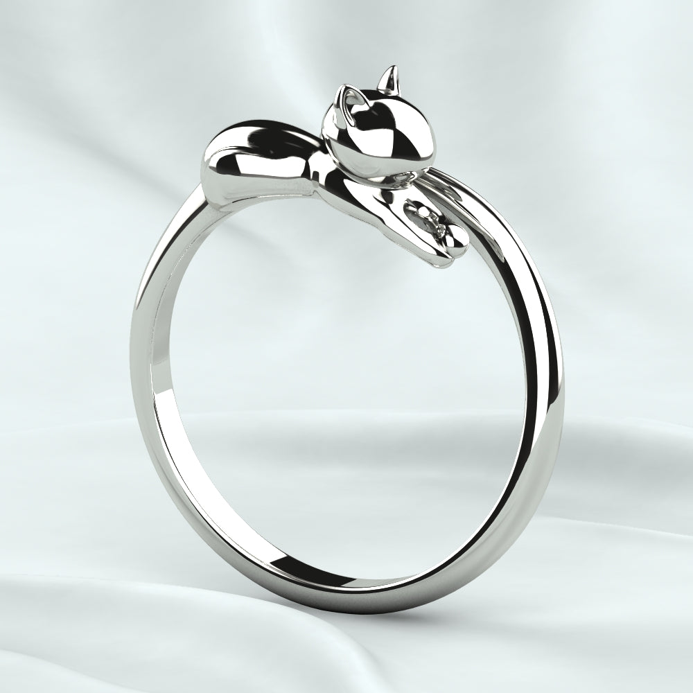 Anillo de plata - Gatinha