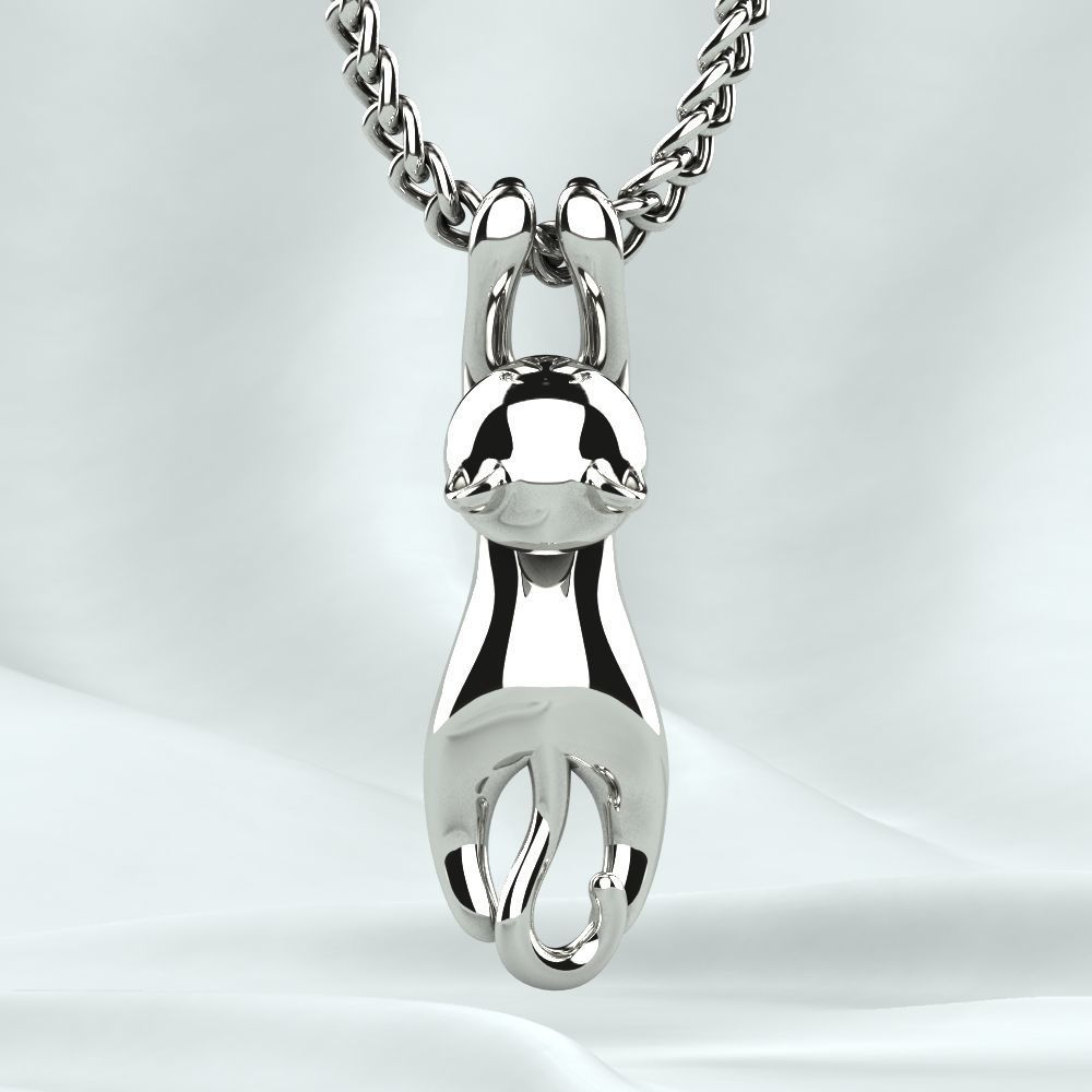 Colgante de plata - Gatinha