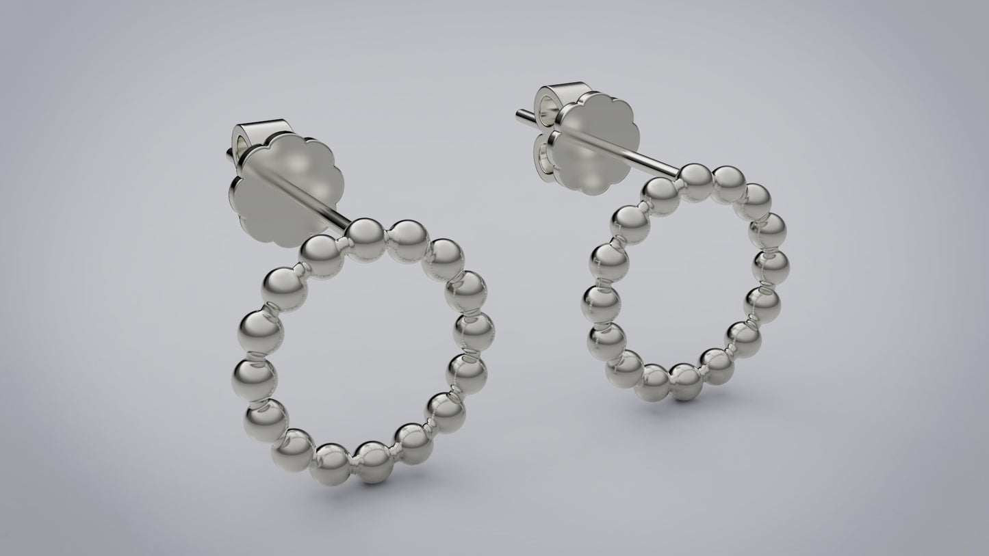 Pendientes de Plata Bolitas