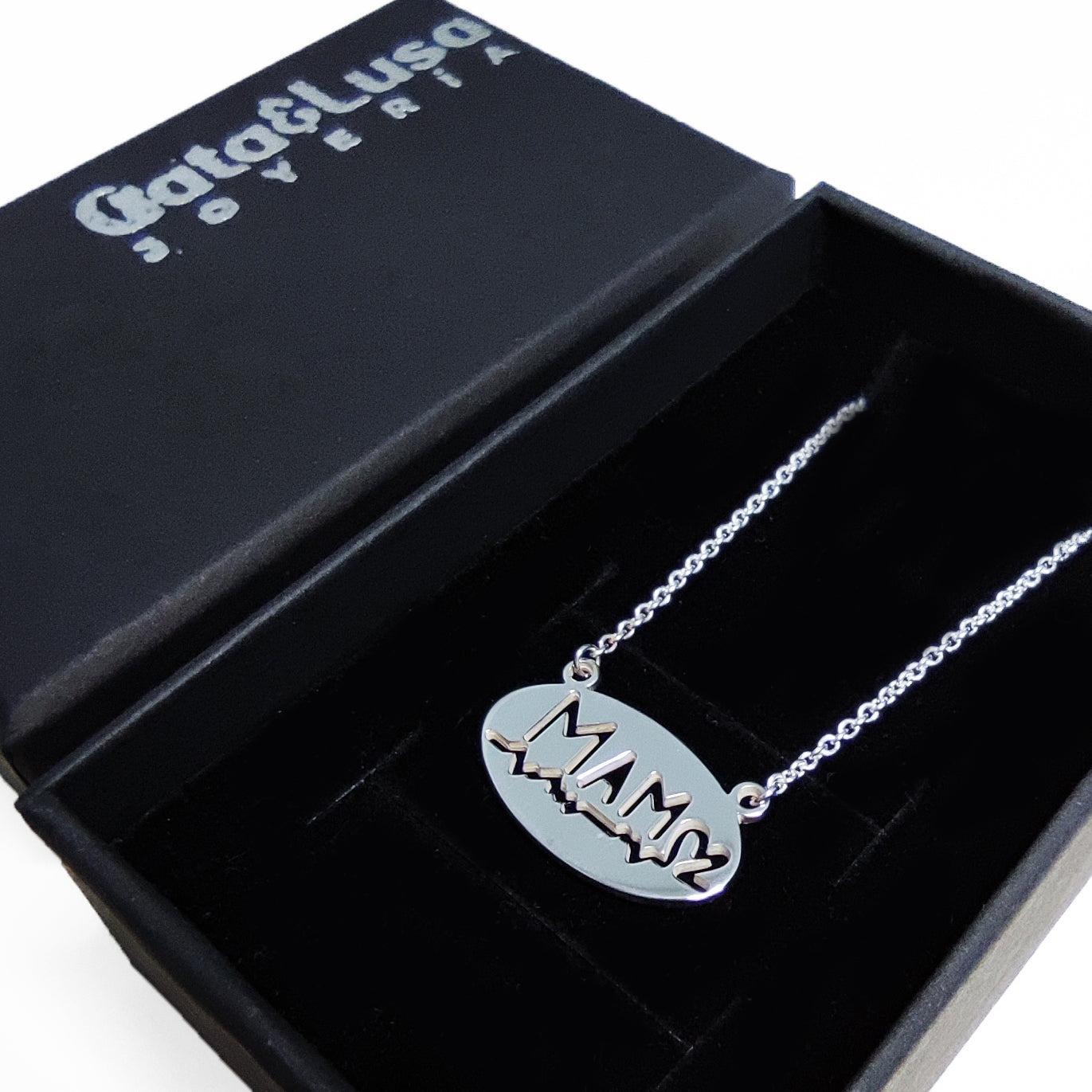 Collar de plata Personalizado con palabra