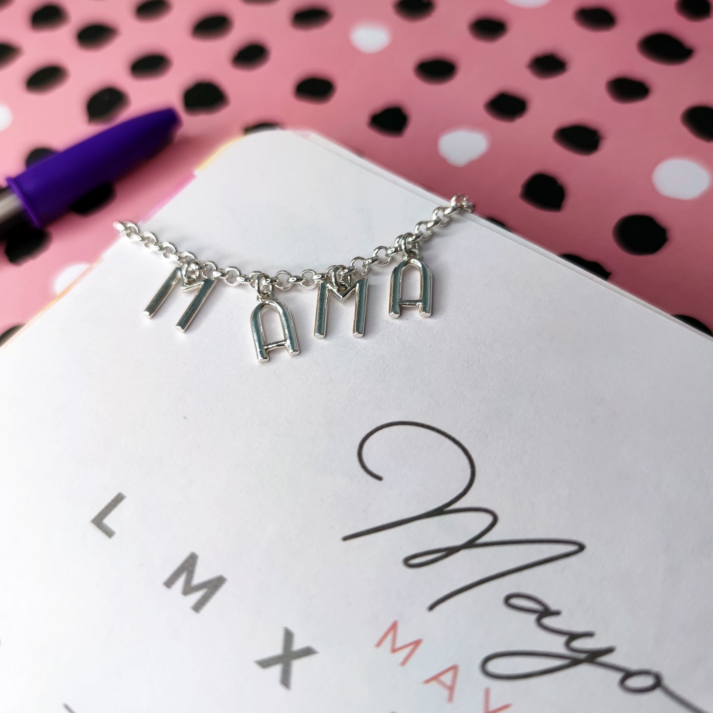 Pulsera de plata Personalizada Iniciales