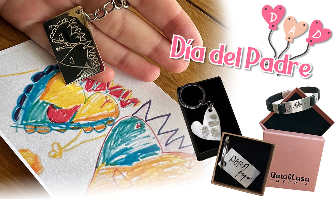 Ideas de regalos únicos para el Día del Padre: Joyas con la firma, huella o dibujo de tus hijos