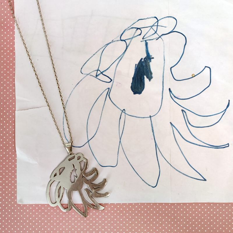 Collares y colgantes de plata