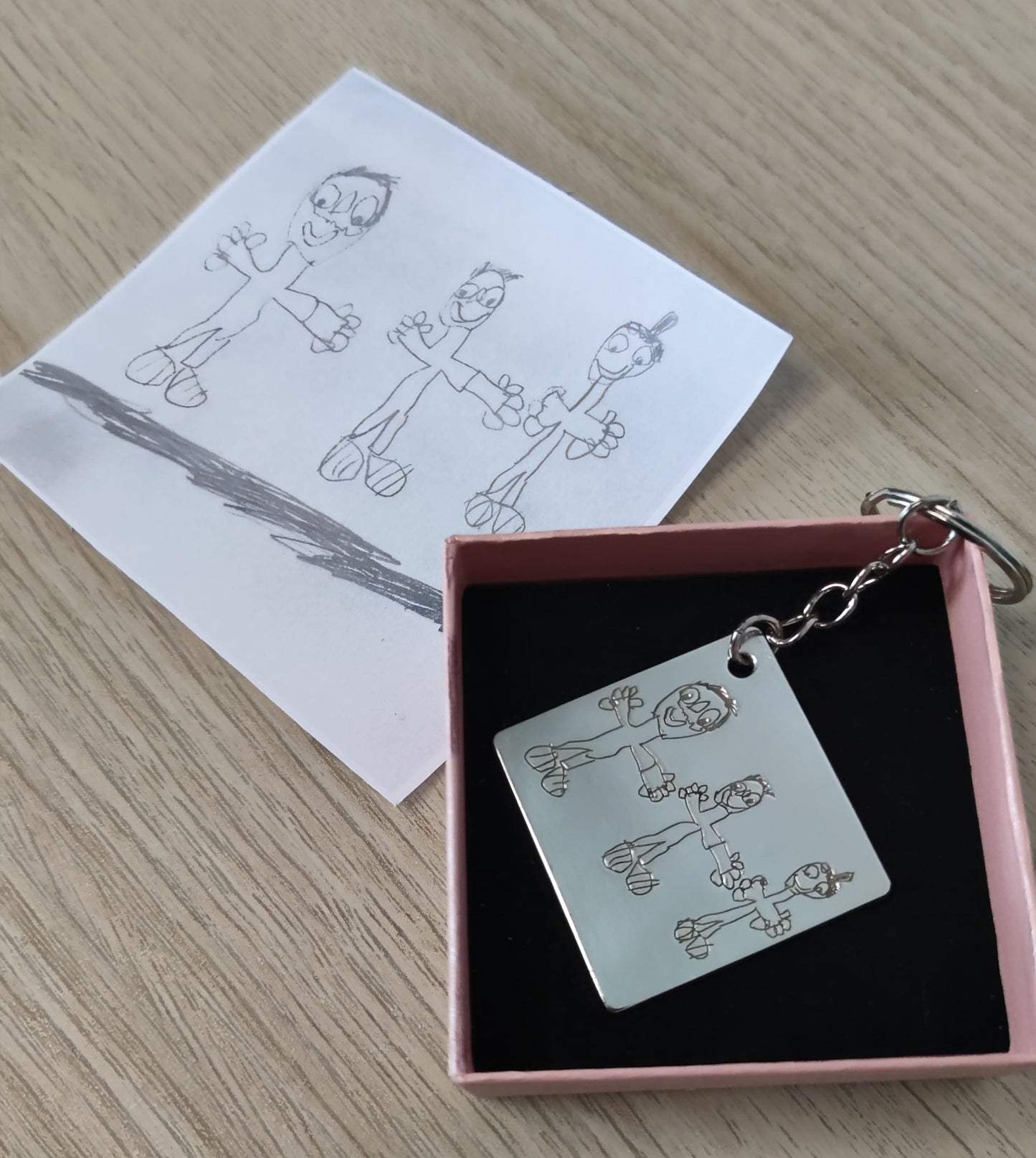 Personalized Silver Keychain