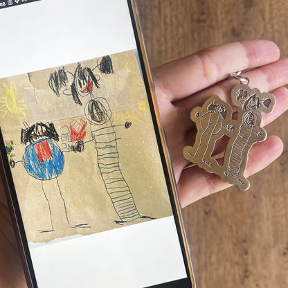 Personalized Silver Keychain