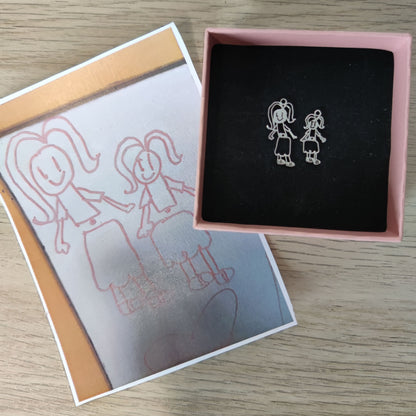 Personalized Silver Earrings