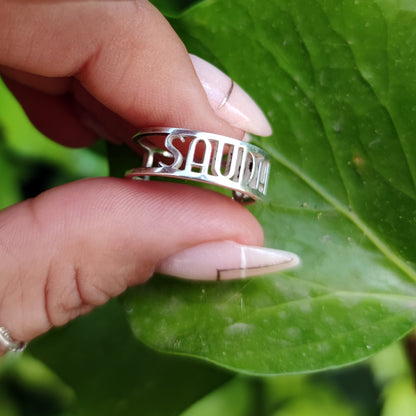 Anillo de plata Personalizado Iniciales